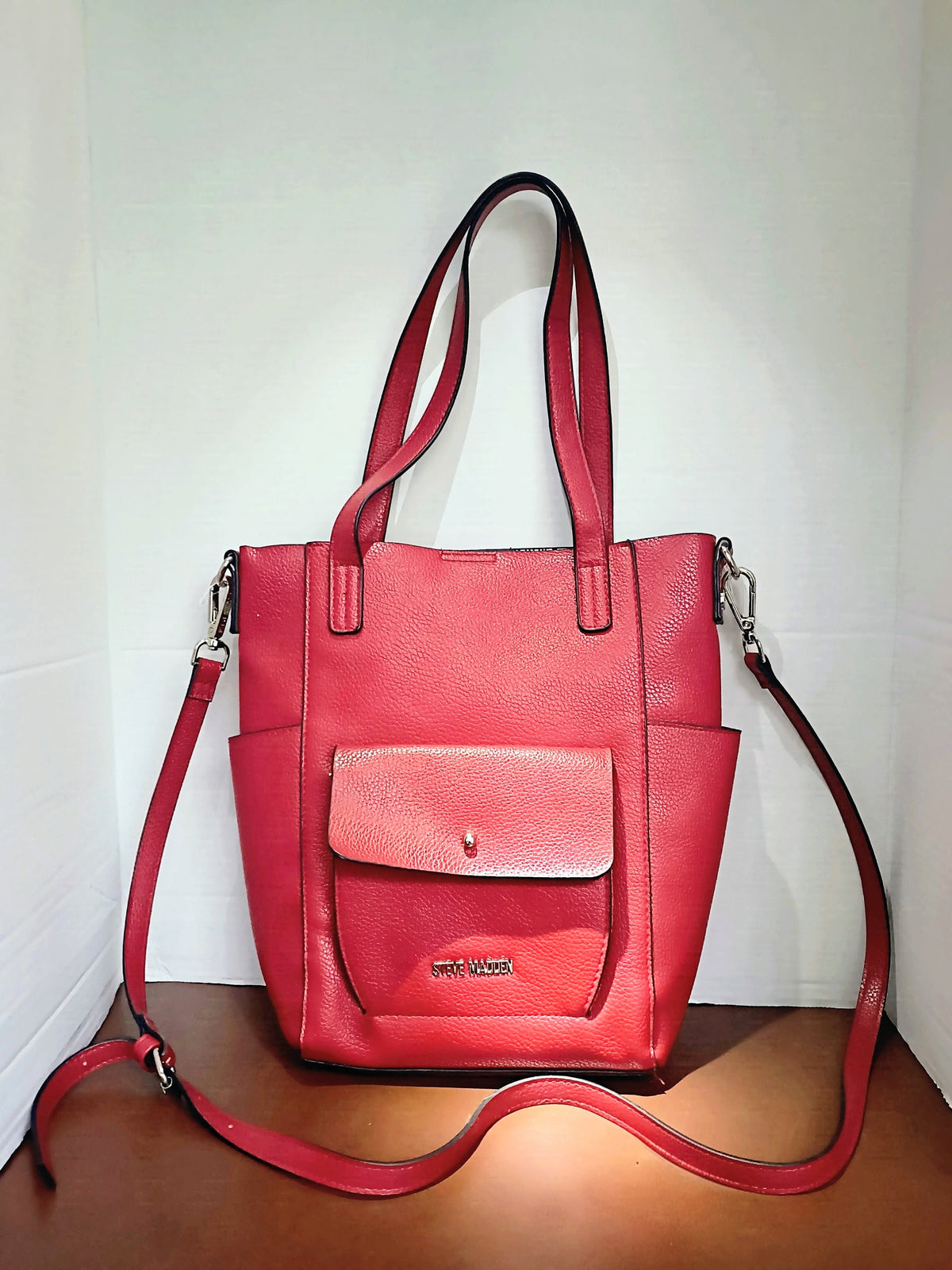 Steve Madden Faux-Leather Shoulder Bag