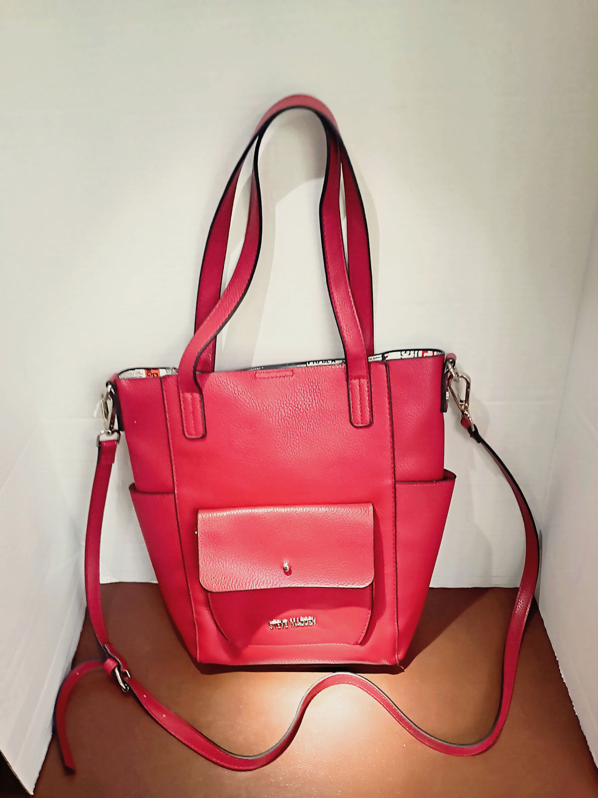 Steve Madden Faux-Leather Shoulder Bag