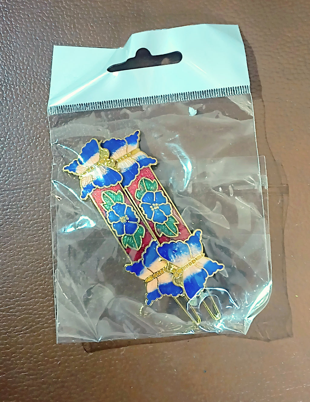 Multicolored Double Butterfly Clip