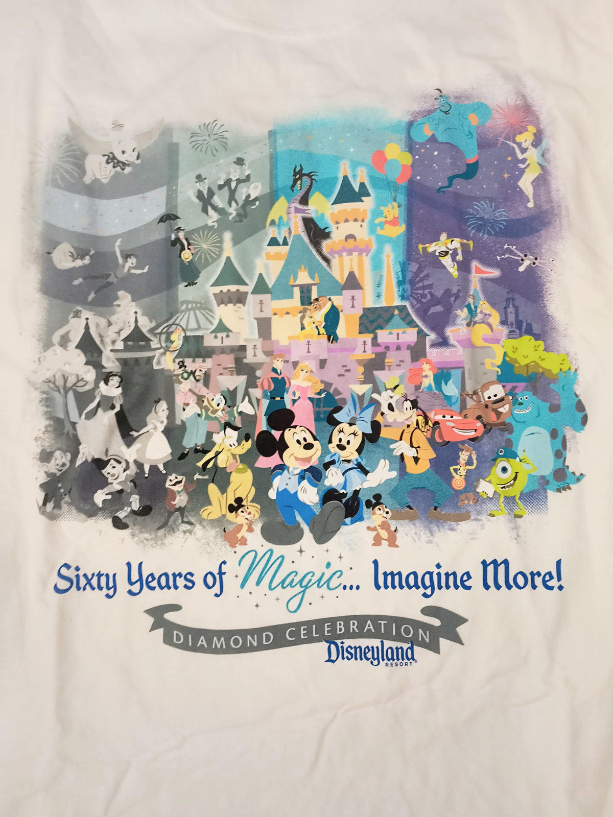 Disneyland Diamond Celebration 60th Anniversary White T-Shirt