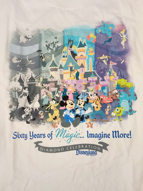 Disneyland Diamond Celebration 60th Anniversary White T-Shirt