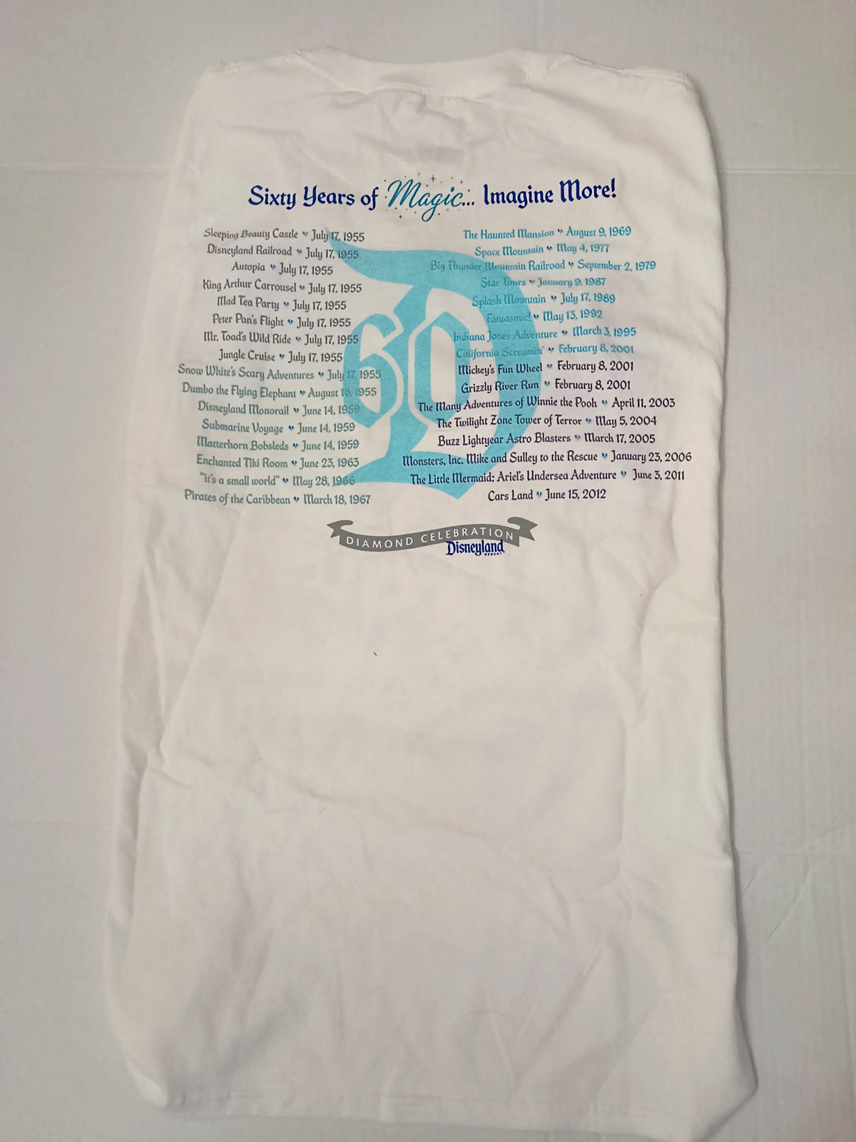 Disneyland Diamond Celebration 60th Anniversary White T-Shirt