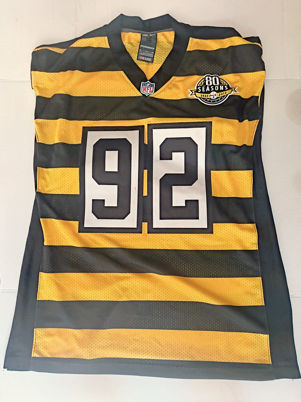 Pittsburgh Steelers Harrison #92 Bumblebee Jersey